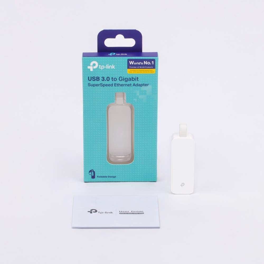 TP-Link UE300 USB 3.0 to RJ45 Gigabit Ethernet Network Adapter | for Ultrabook, Chromebook, Laptop, Desktop | Plug & Play | Foldable and Portable Design | Up to 1000 Mbps High-Speed Data Transfer