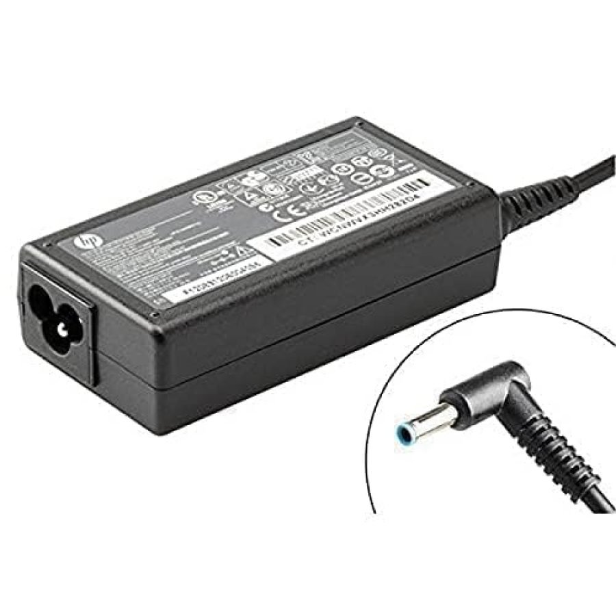 Maxelon Power Cable & HP Blue Pin Original Laptop Charger 19.5V 3.33A 65W Adapter- Black