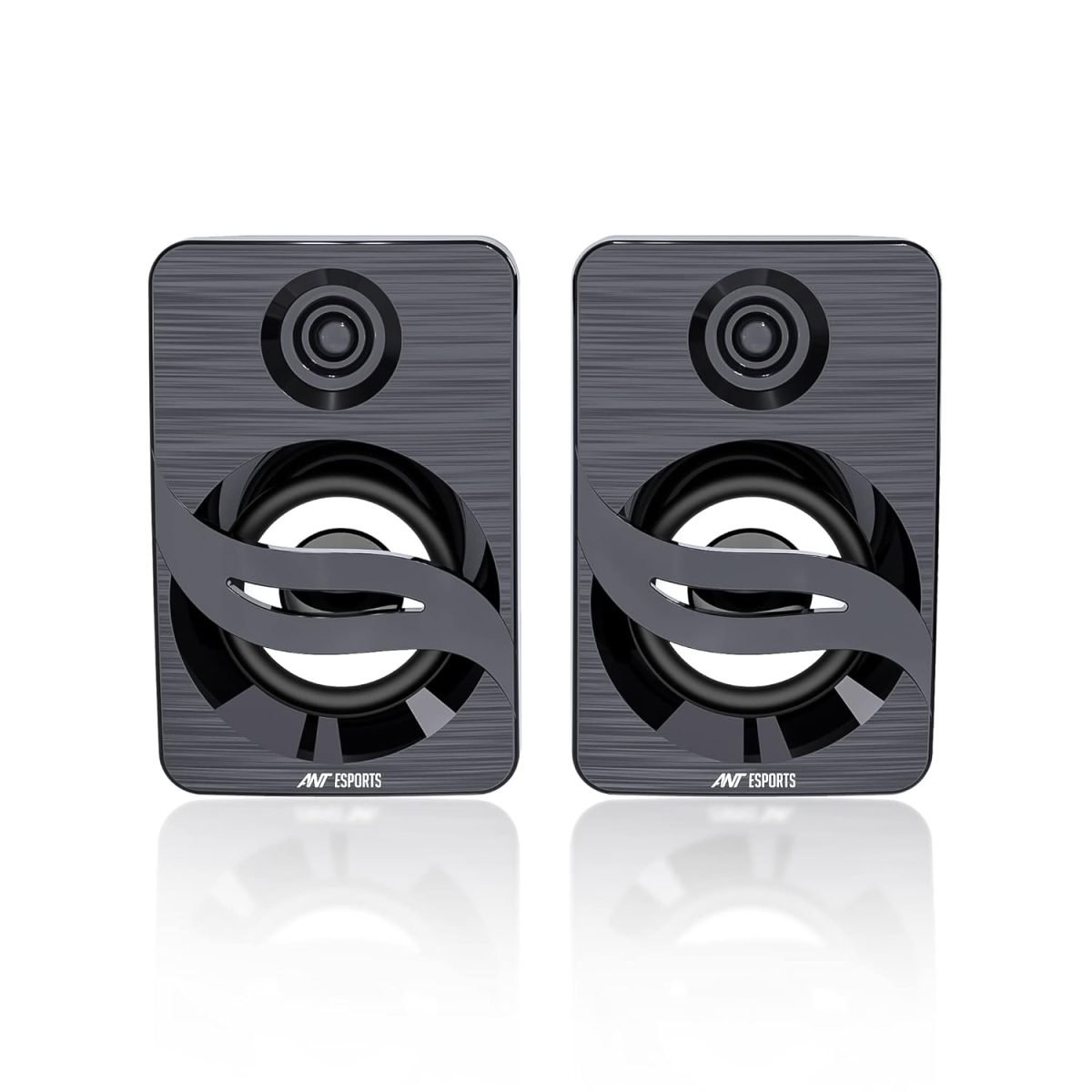 Ant Esports GS150 Computer Speakers, 2.0CH PC Speakers, in-line Volume Control, 6W USB Powered Stereo Desktop Speakers with 3.5mm AUX for PC/Laptop/Projector/Tablet/Cellphone
