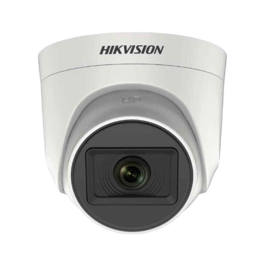 HIKVISION 5 MP Indoor Dome CCTV Camera with inbuilt Audio Mic DS-2CE76H0T-ITPFS White Wired