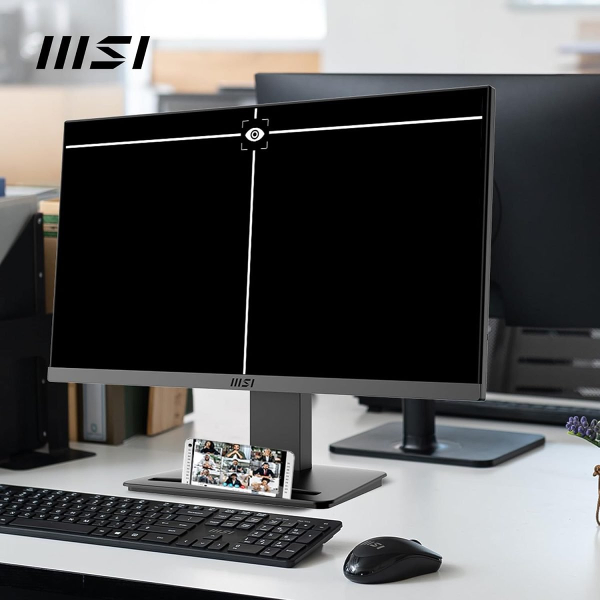MSI PRO MP223 E2 21.45-Inch Full HD Office Monitor - 1920 x 1080 Resolution, 100Hz, Eye-Friendly Screen, Tilt-Adjustable - HDMI 1.4b, DisplayPort 1.2a