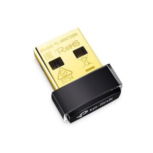 TP-Link USB WiFi Adapter for PC(TL-WN725N), N150 Wireless Network Adapter for Desktop - Nano Size WiFi Dongle Compatible with Windows 11/10/7/8/8.1/XP/ Mac OS 10.9-10.15 Linux Kernel 2.6.18-4.4.3